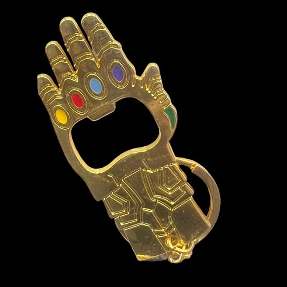 Avengers Thanos Iron Man Cap Thor Infinity Gauntlet Keychain Bottle Opener - Picture 3 of 7